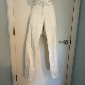 LOFT Women's High Rise Cream Jeans